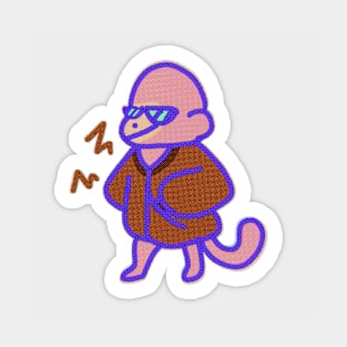 Brown Jacket Monkey! Sticker